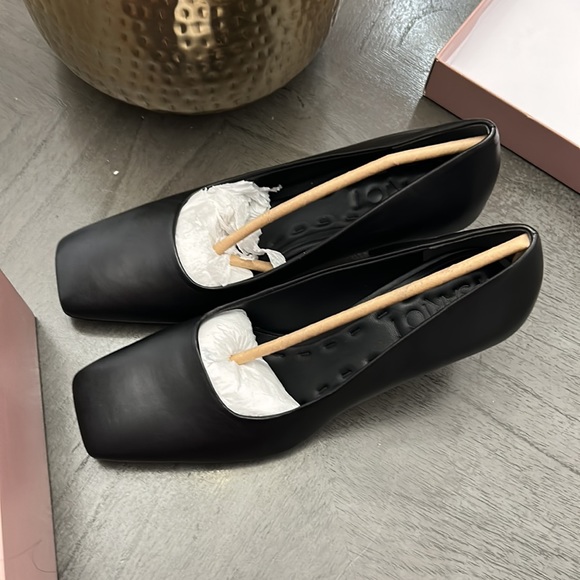 Sarto by Franco Sarto Dina Leather Square Toe Pumps - Picture 10 of 10